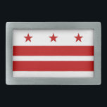 Belt Buckle with Flag of Washington DC<br><div class="desc">Showcase your pride for the nation's capital with this stylish belt buckle featuring the flag of Washington, D.C.! Crafted with meticulous attention to detail, this belt buckle is more than just an accessory; it's a celebration of Washington, D.C.'s unique identity and heritage. The bold design proudly showcases the iconic three...</div>