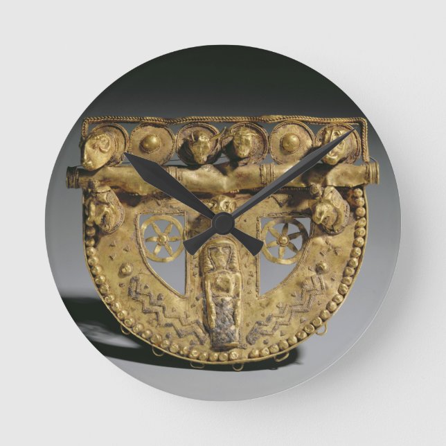 Belt-buckle with granulated decoration, Orientaliz Round Clock (Front)