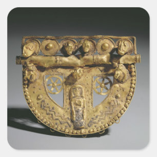 Belt-buckle with granulated decoration, Orientaliz Square Sticker
