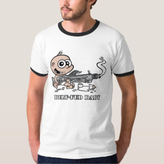 Belt Fed Baby MG-42 ringer T T-Shirt
