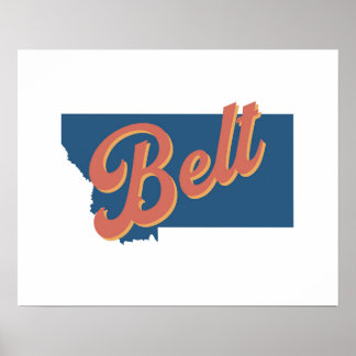 Belt, Montana state print