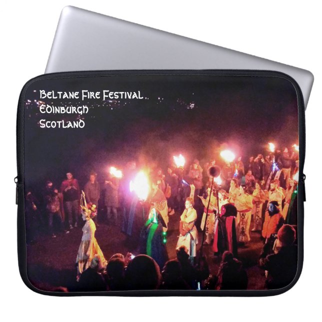 Beltane Fire Festival Procession of the May Queen Laptop Sleeve (Front)
