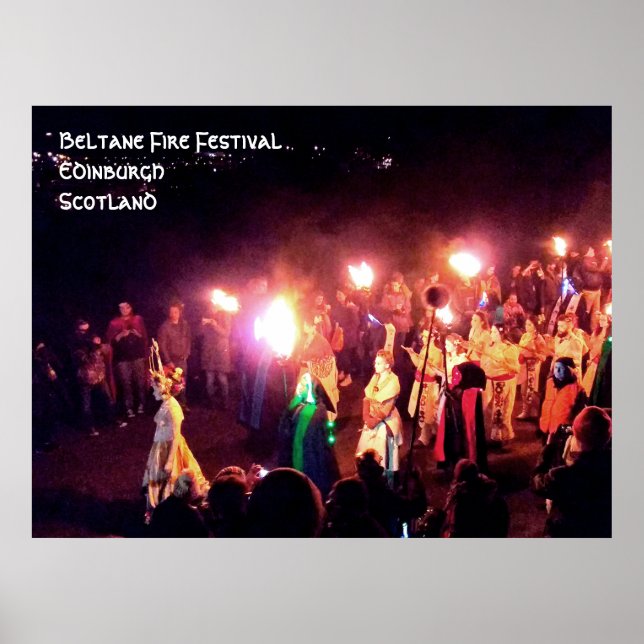 Beltane Fire Festival Procession of the May Queen Poster (Front)