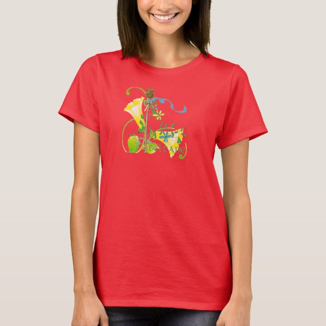 Beltane Flowers T-Shirt (Front)