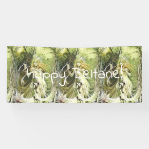 Beltane horned God and Goddess Banner