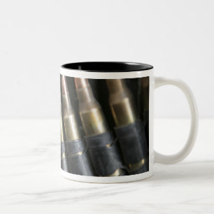 Belted bullets for an M-249 squad automatic wea Two-Tone Coffee Mug