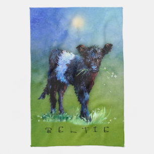 Belted Gallaway “Beltie” Tea Towel