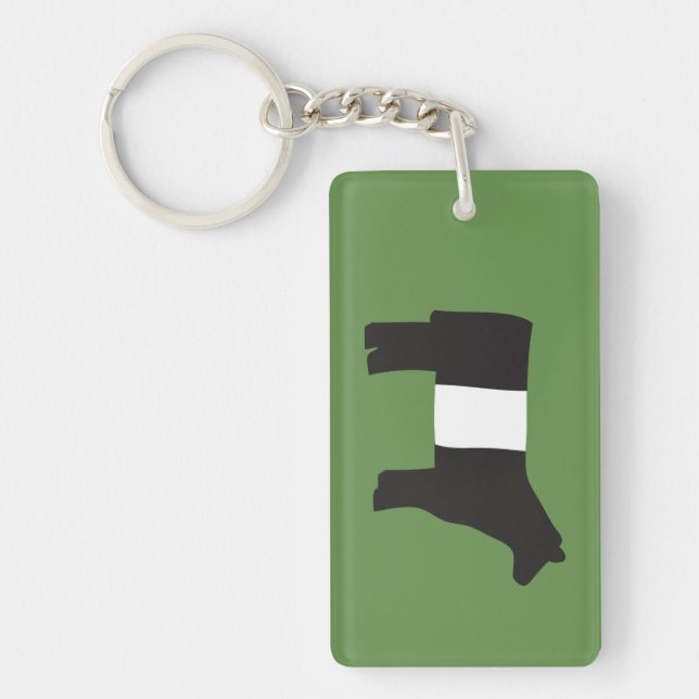 Belted Galloway Key Chain (Front)