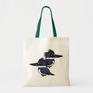 Belted Kingfisher pair Tote Bag