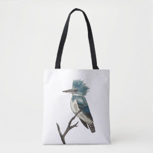 Belted Kingfisher Tote Bag