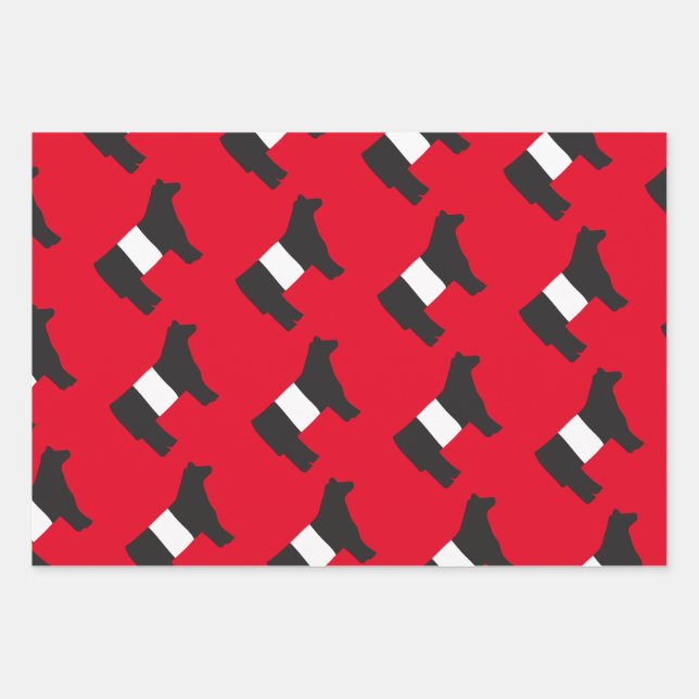 Beltie, Belted Galloway Gift Wrap sheet sets (Front 3)