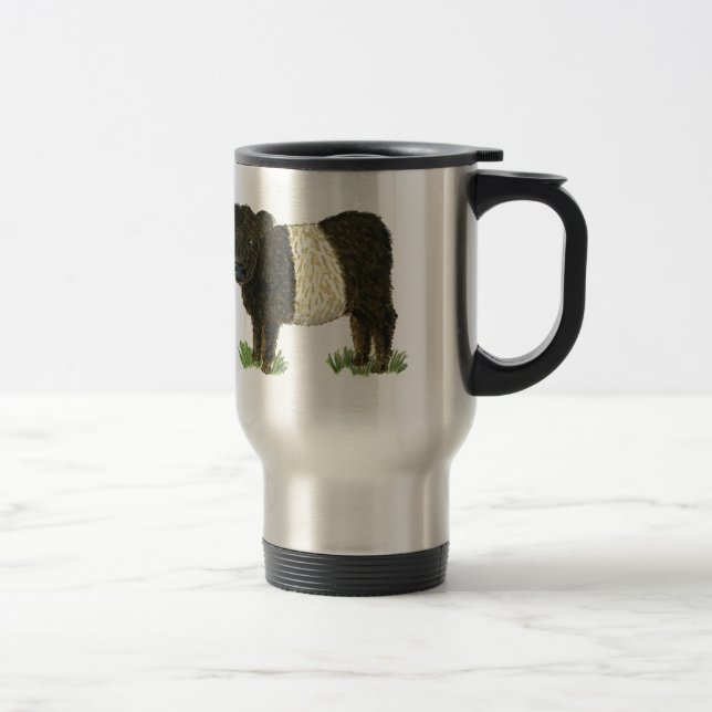 'Beltie' Belted Galloway Travel Mug (Right)