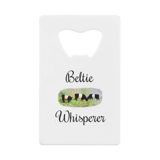 Beltie Whisperer Belted Galloway Cattle Funny Cows (Front)