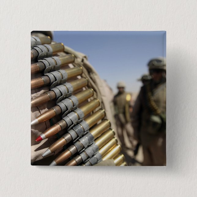 Belts of 50-calibre ammunition 15 cm square badge (Front)