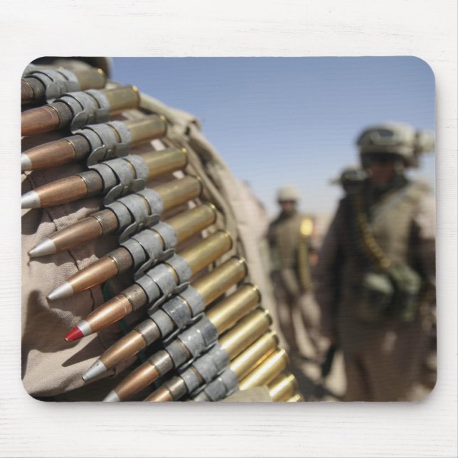 Belts of 50-calibre ammunition mouse mat (Front)