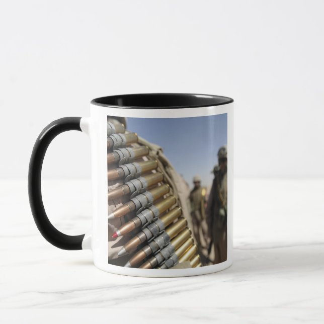 Belts of 50-calibre ammunition mug (Left)