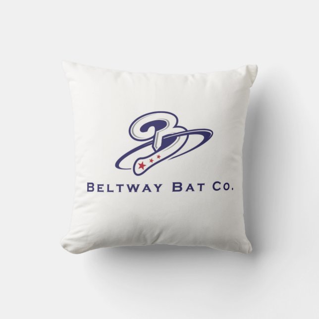 Beltway Bat Company Throw Pillow (Front)