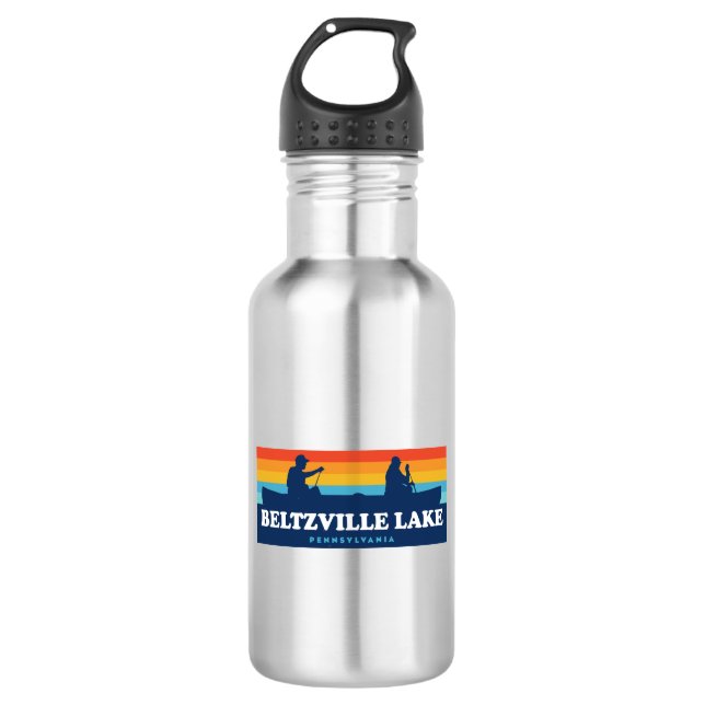 Beltzville Lake Pennsylvania Canoe 532 Ml Water Bottle (Front)