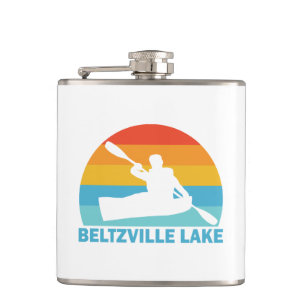 Beltzville Lake Pennsylvania Kayak Hip Flask