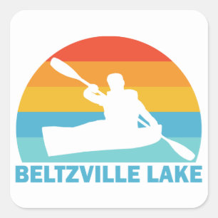 Beltzville Lake Pennsylvania Kayak Square Sticker
