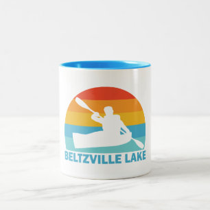 Beltzville Lake Pennsylvania Kayak Two-Tone Coffee Mug