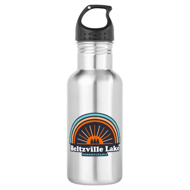 Beltzville Lake Pennsylvania Rainbow 532 Ml Water Bottle (Front)