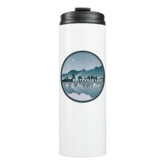 Beltzville Lake Pennsylvania Reflection Thermal Tumbler (Front)