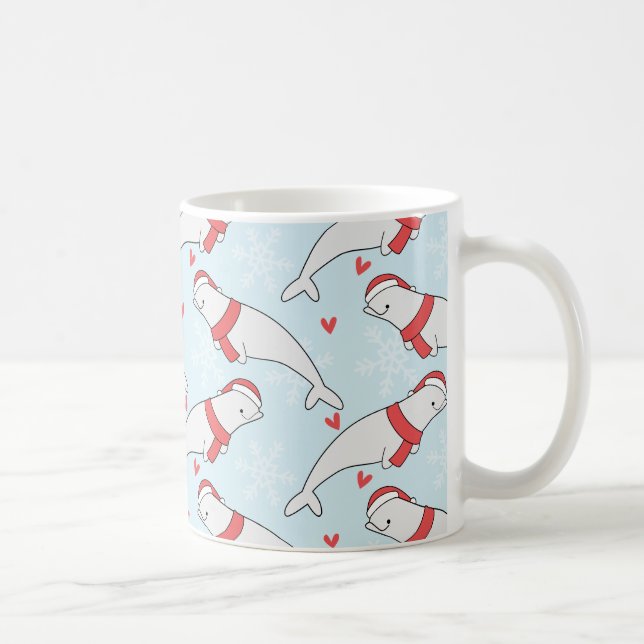 Beluga Christmas Mug (Right)