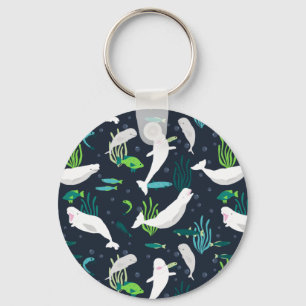 Beluga Party Key Ring