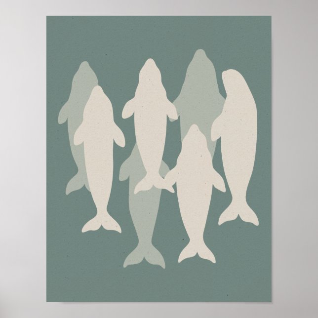Beluga Pod Illustrated  Poster (Front)