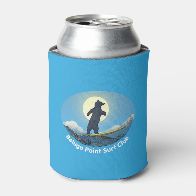 Beluga Point Surf Club Can Cooler (Can Front)