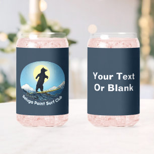 Beluga Point Surf Club Can Glass