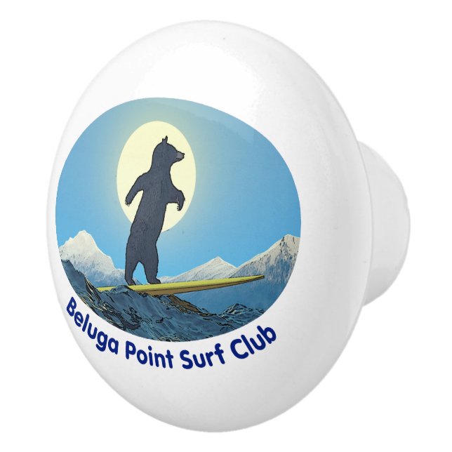 Beluga Point Surf Club Ceramic Knob (Right)