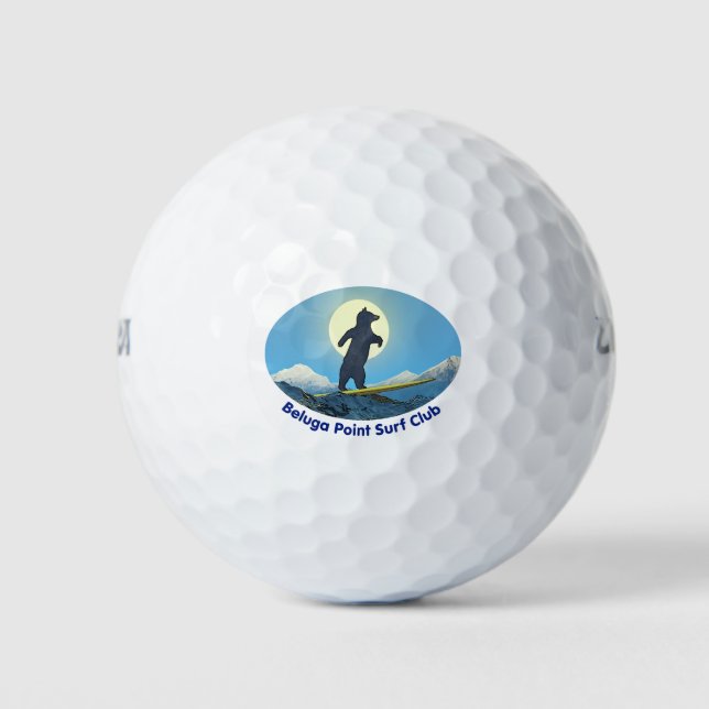 Beluga Point Surf Club Golf Balls (Front)