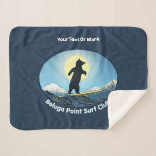 Beluga Point Surf Club Sherpa Blanket