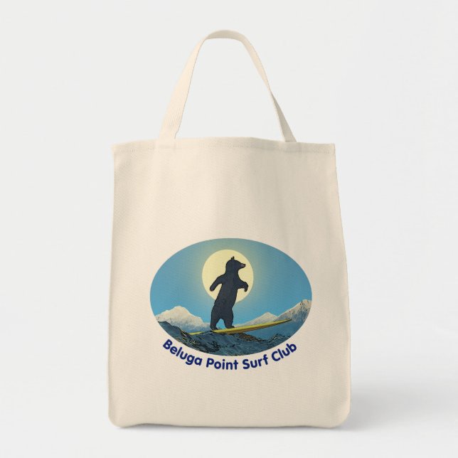 Beluga Point Surf Club Tote Bag (Front)
