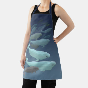 Beluga Whale Apron Whale Art Aprons & Gifts