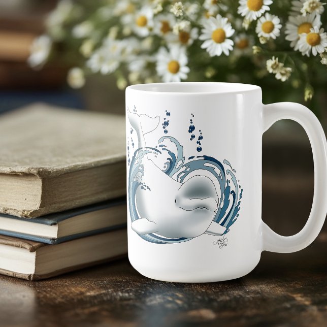 Beluga Whale Blue Coffee Mug (Creator Uploaded)