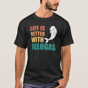 Beluga Whale Cute Animals For Kids T-Shirt