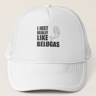 Beluga Whale Cute Animals For Kids Trucker Hat