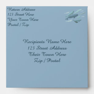 Beluga Whale Greeting Card Envelopes Personalised
