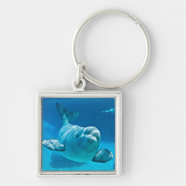 Beluga Whale Key Ring (Front)