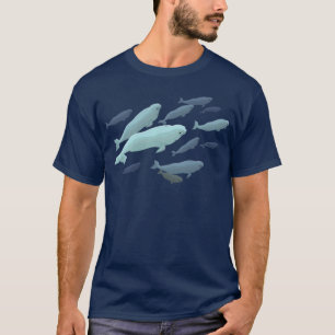 Beluga Whale T-Shirt Unisex Whale Art Shirts