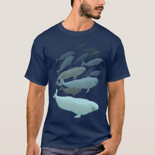 Beluga Whale T-Shirt Unisex Whale Art Shirts