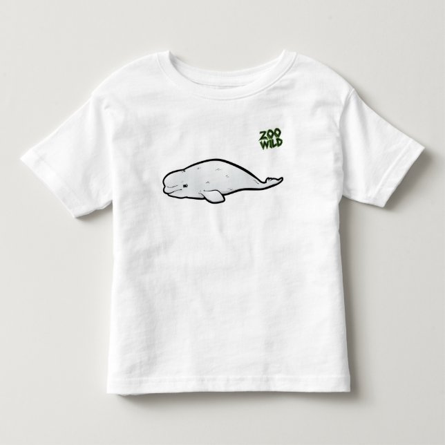 Beluga Whale Toddler T-Shirt (Front)