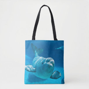 Beluga Whale Tote Bag