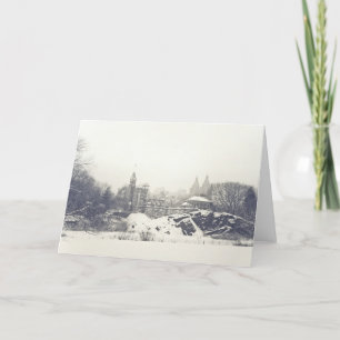 Belvedere Castle in the Winter in Central Park Card