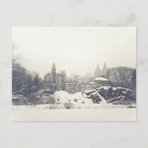 Belvedere Castle in the Winter in Central Park Postcard