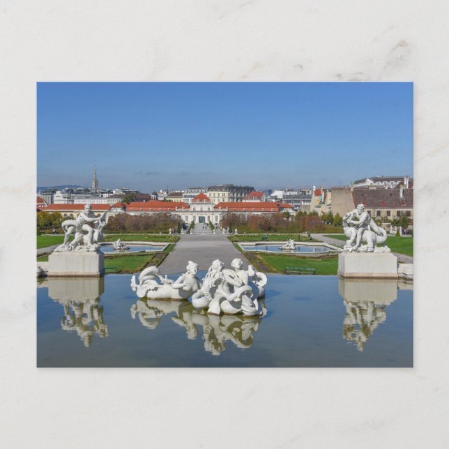 Belvedere Palace Pool, Vienna, Austria Postcard (Front)