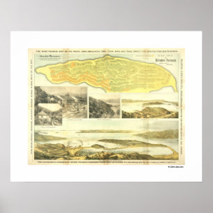 Belvedere Peninsula, Marin County, ca. 1890. Poste Poster